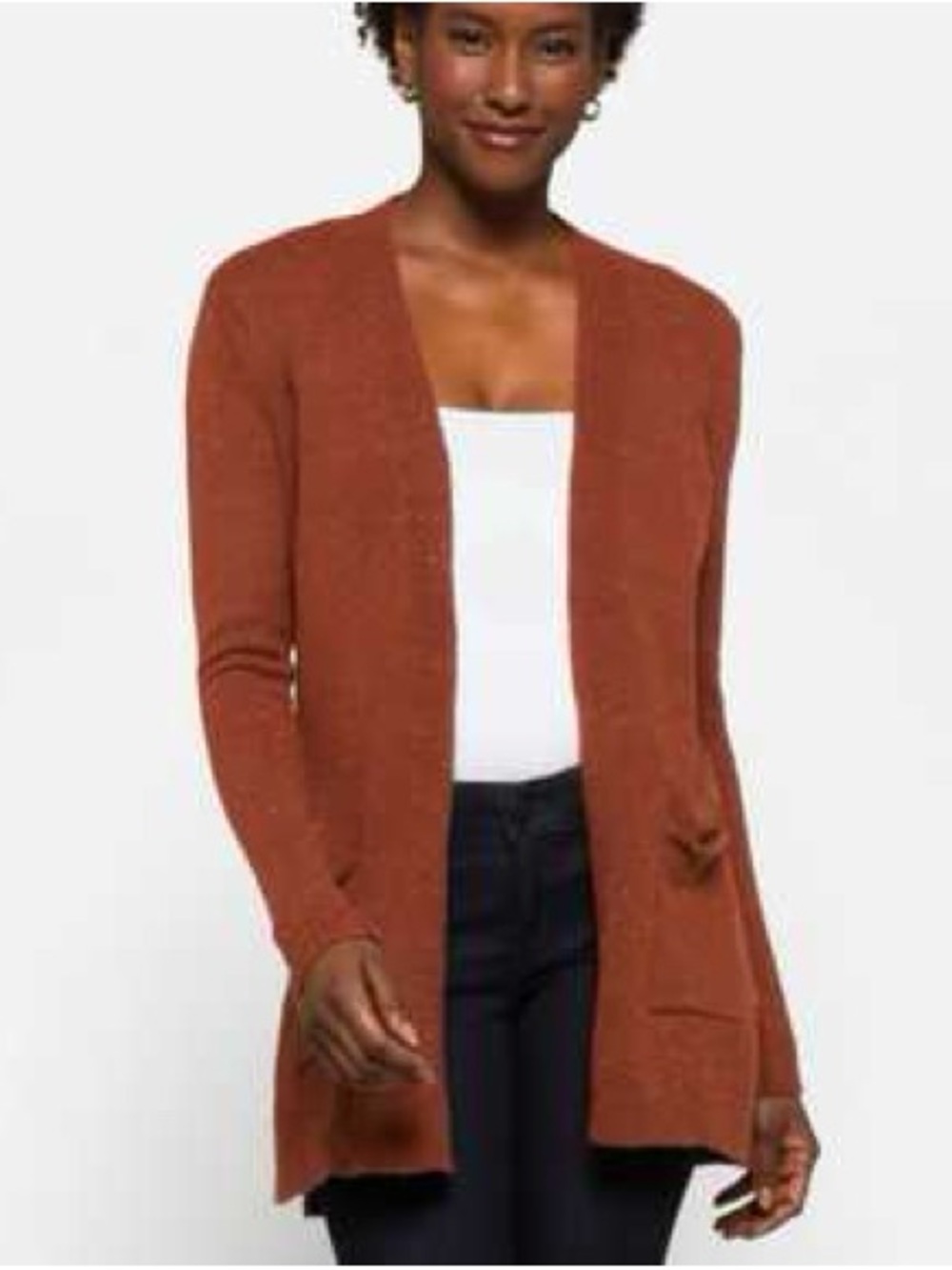 Love Ellie Wells Confetti Open-Front Women's Cardigan Sweater
